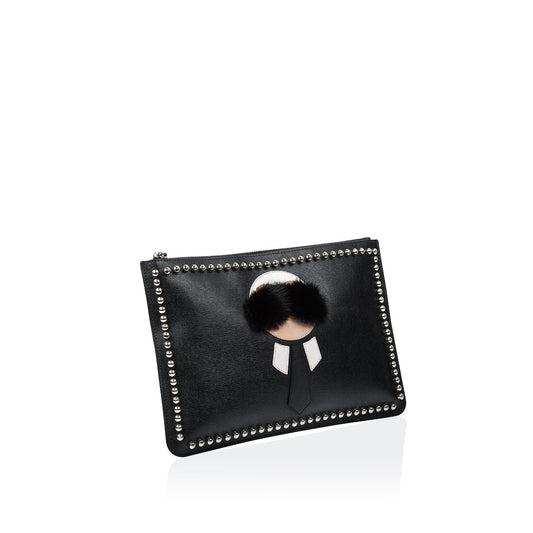 Fendi Luxury Leather Red Clutch Style 5