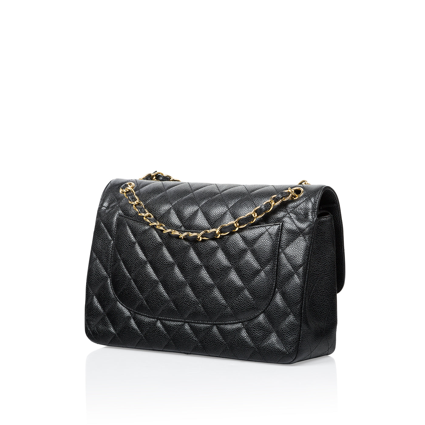 Chanel Classic Flap Caviar Black Shoulder Bag Style 128