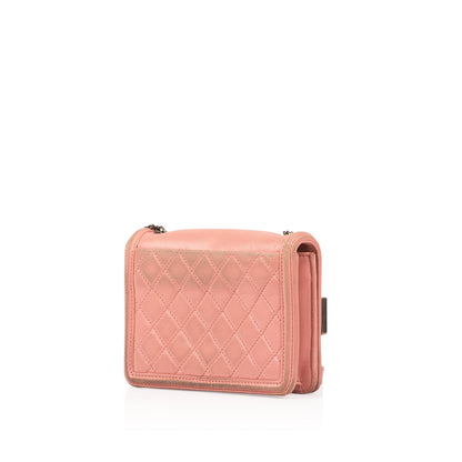 Chanel Boy Bag Lambskin Red Shoulder Bag Lambskin