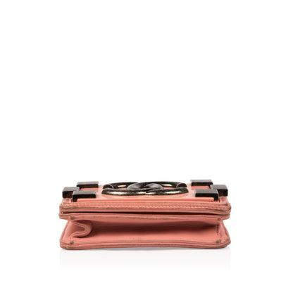Chanel Boy Bag Lambskin Red Shoulder Bag Lambskin