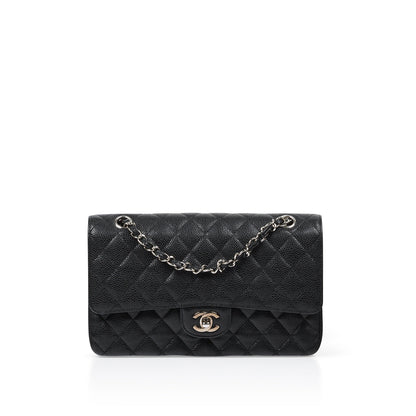 Chanel Classic Flap Caviar Black Shoulder Bag Style 129