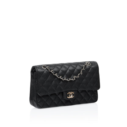 Chanel Classic Flap Caviar Black Shoulder Bag Style 129
