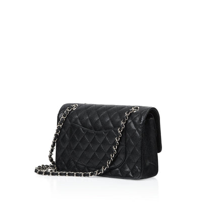 Chanel Classic Flap Caviar Black Shoulder Bag Style 129