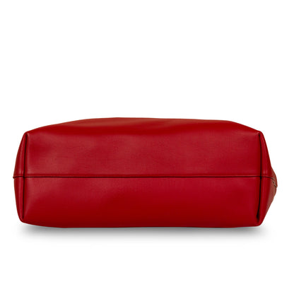 Saint Laurent Luxury Leather Red Tote Bag Style 2