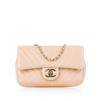 Chanel Classic Flap Lambskin Gold Shoulder Bag Style 8