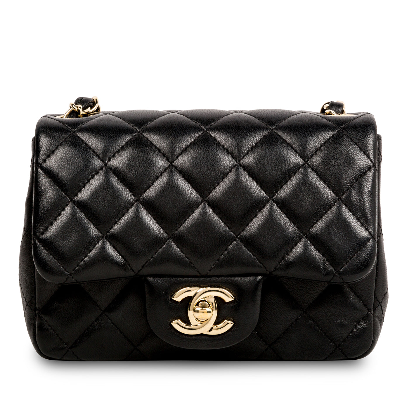 Chanel Classic Flap Lambskin Black Shoulder Bag Style 240