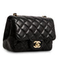 Chanel Classic Flap Lambskin Black Shoulder Bag Style 240