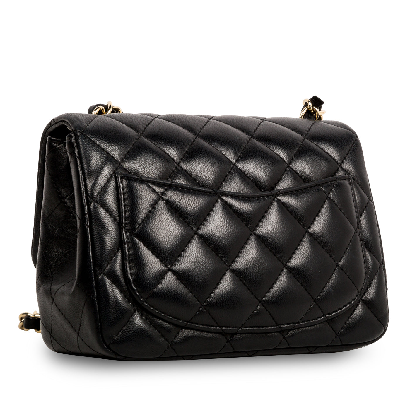 Chanel Classic Flap Lambskin Black Shoulder Bag Style 240