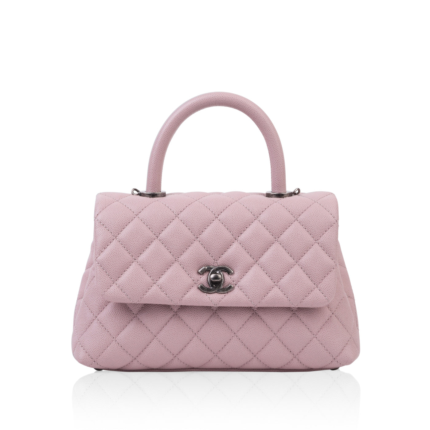 Chanel Coco Handle Caviar Pink Shoulder Bag