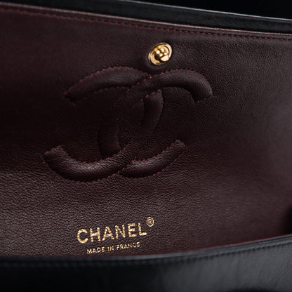 Chanel Classic Flap Lambskin Black Shoulder Bag Style 155