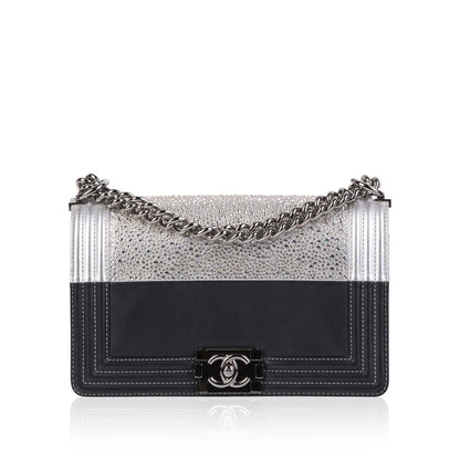 Chanel Boy Bag Leather Black Shoulder Bag Style 2