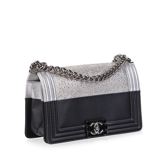 Chanel Boy Bag Leather Black Shoulder Bag Style 2