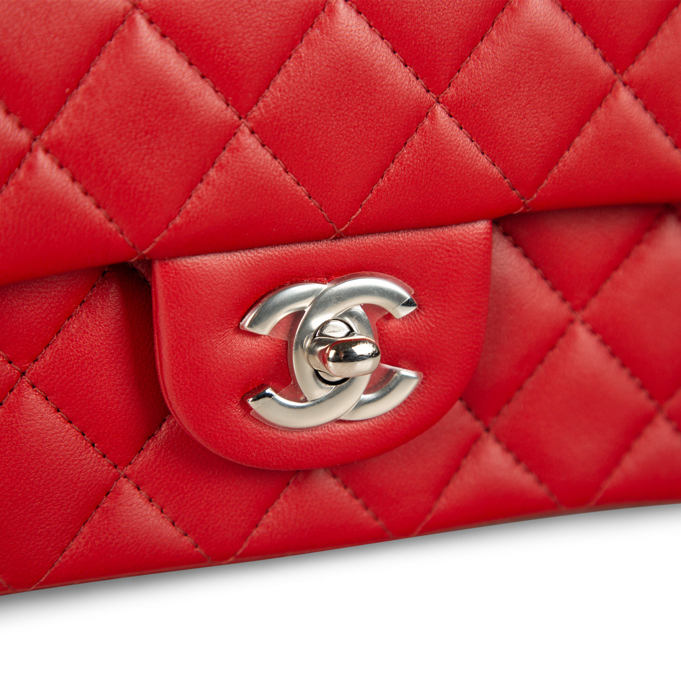 Chanel Classic Flap Lambskin Black Shoulder Bag Style 183