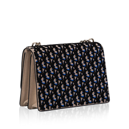 Dior Nylon Monogram Chain Canvas Tote Bag