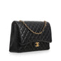 Chanel Classic Flap Lambskin Black Shoulder Bag Style 265