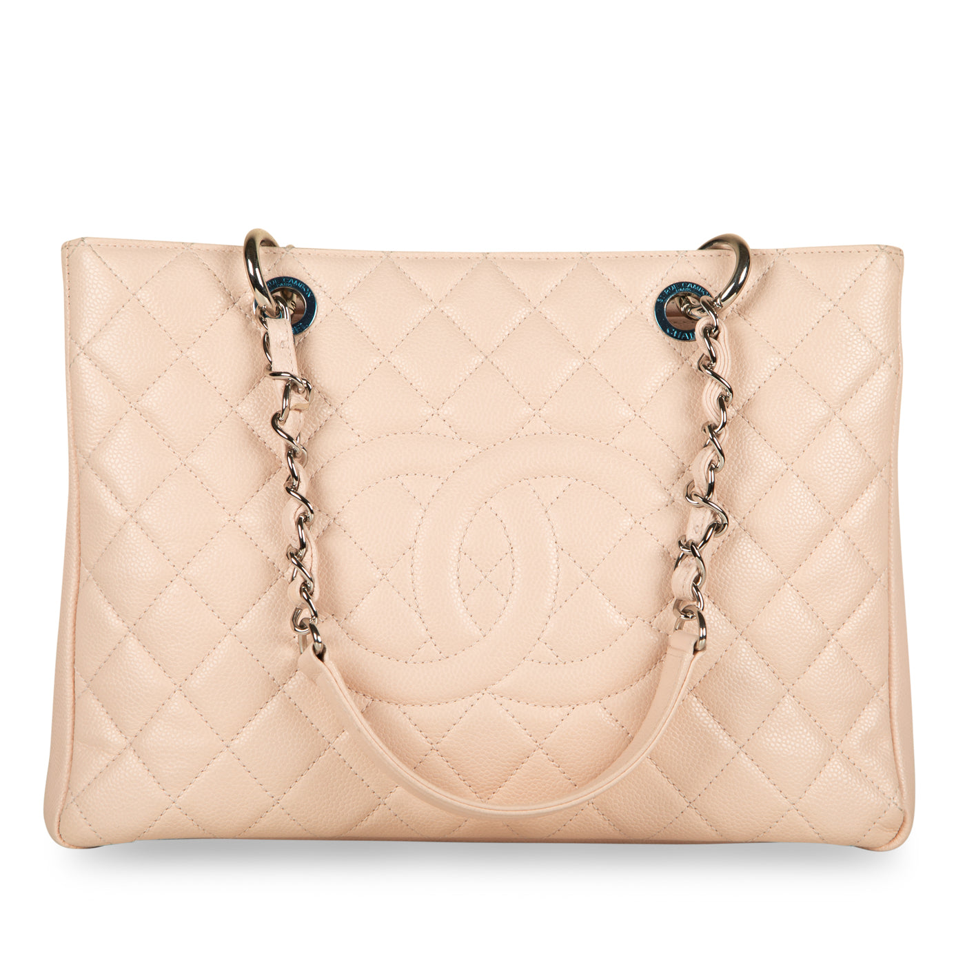 Chanel Timeless Caviar Silver Tote Bag Style 6