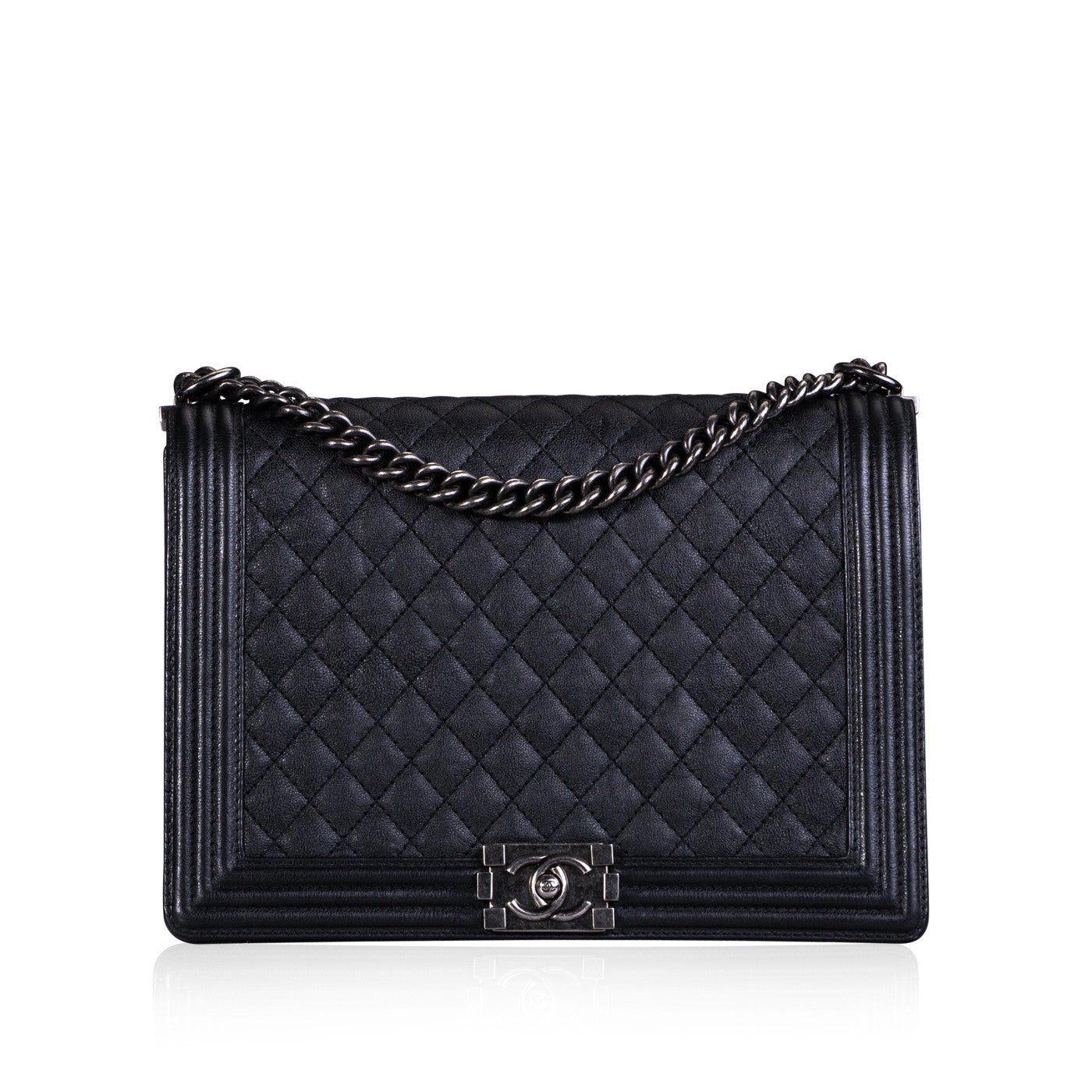 Chanel Boy Bag Quilted Black Shoulder Bag Style 2