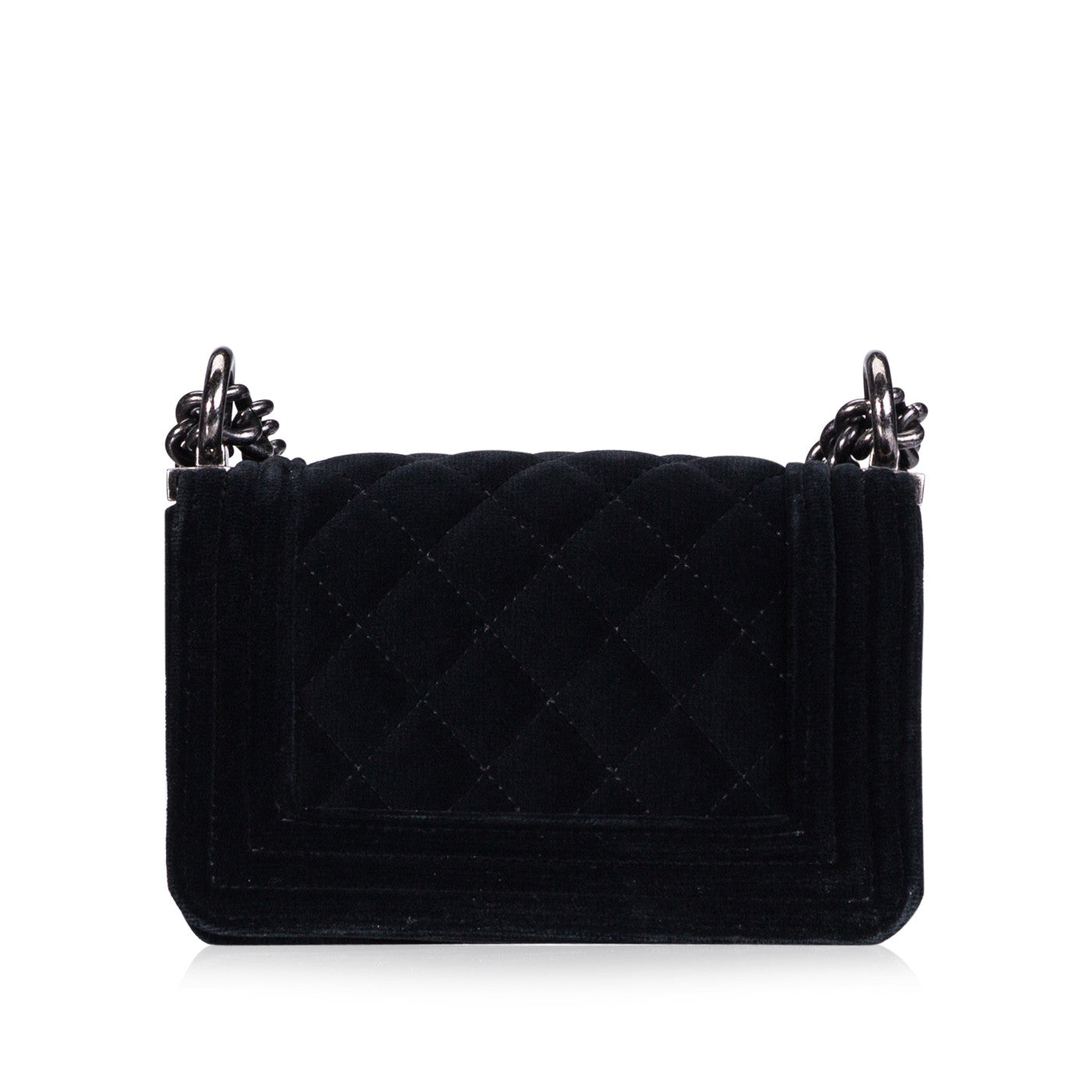 Chanel Boy Bag Canvas Black Shoulder Bag