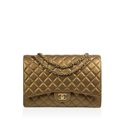 Chanel Classic Flap Bag Maxi - Gold