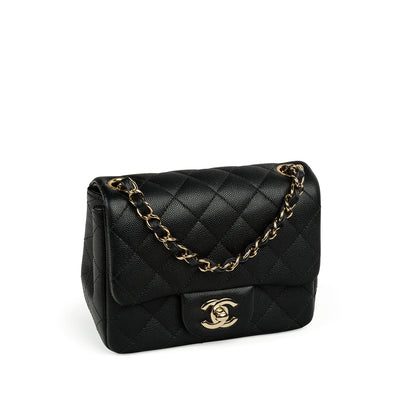 Chanel Classic Flap Caviar Black Shoulder Bag Style 100