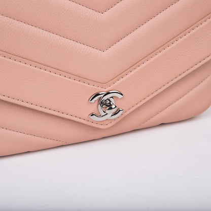 Chanel Classic Flap Leather Silver Shoulder Bag Style 3