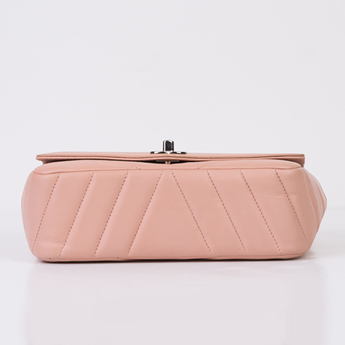 Chanel Classic Flap Leather Silver Shoulder Bag Style 3