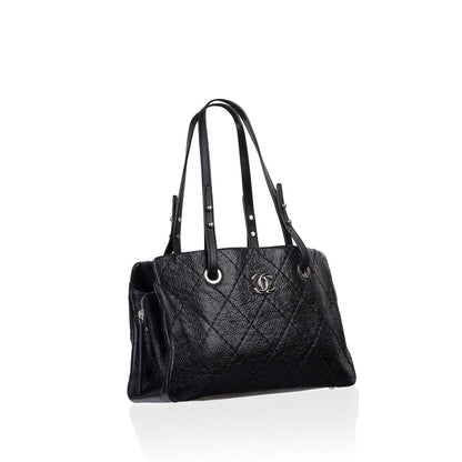 Chanel Glazed Leather Shopping Tote