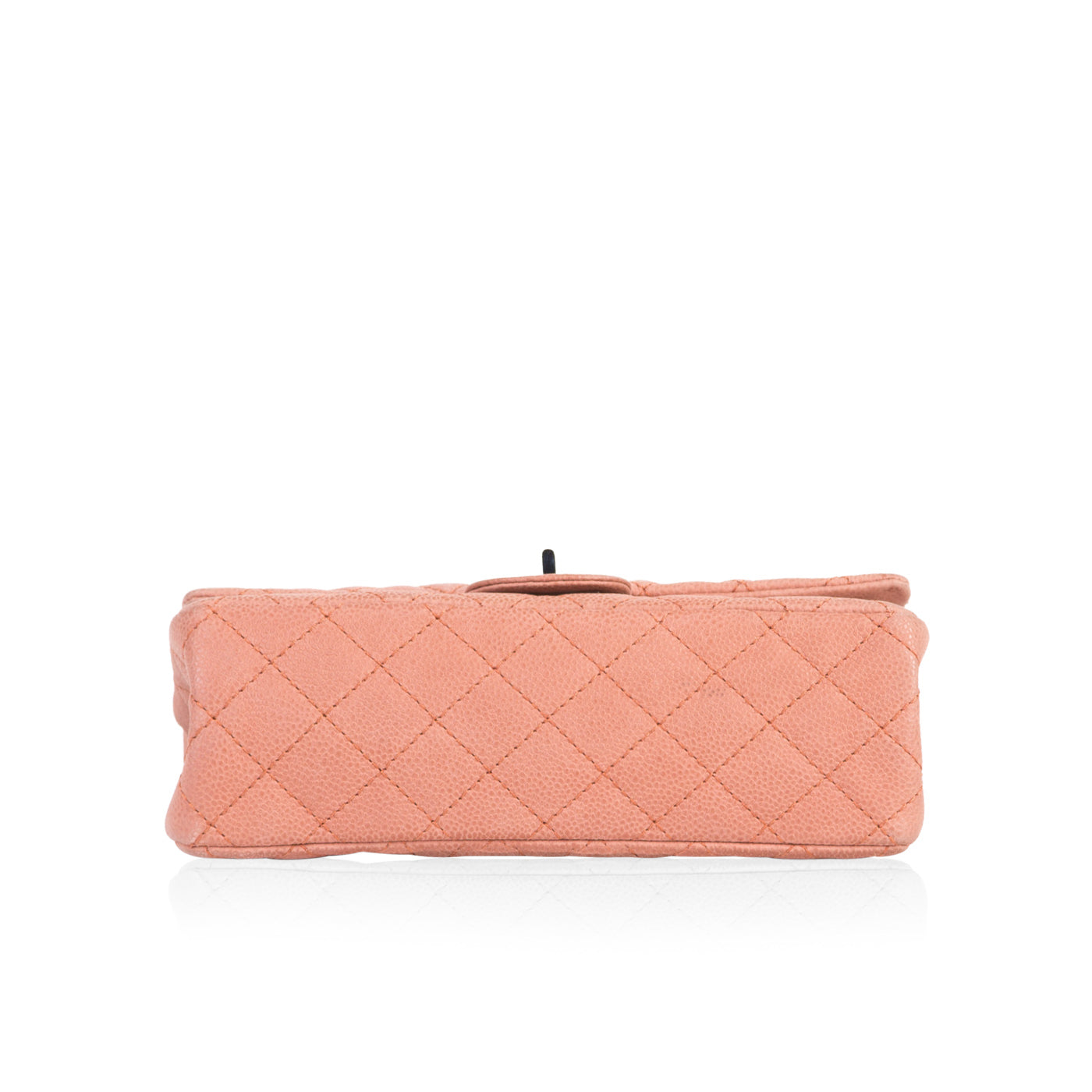 Chanel Classic Flap Leather Silver Shoulder Bag Leather