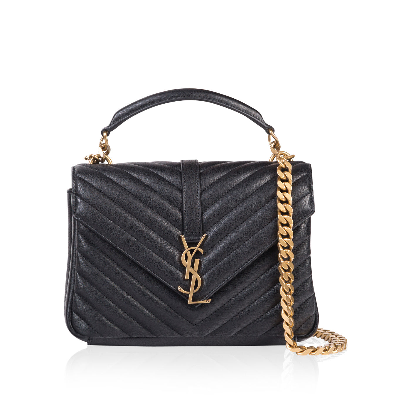 Saint Laurent Luxury Leather Red Handbag Style 33