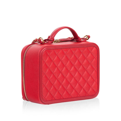 Chanel Vanity Caviar Gold Clutch Style 4