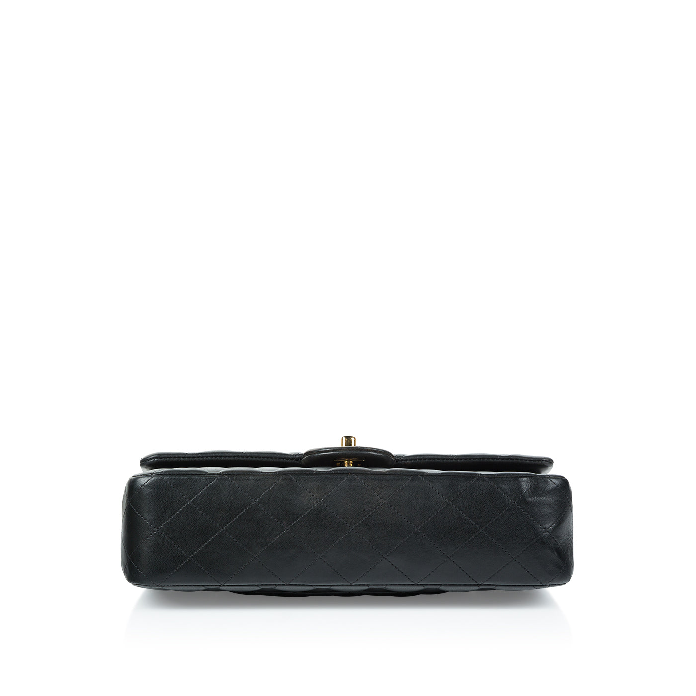 Chanel Classic Flap Lambskin Black Shoulder Bag Style 154