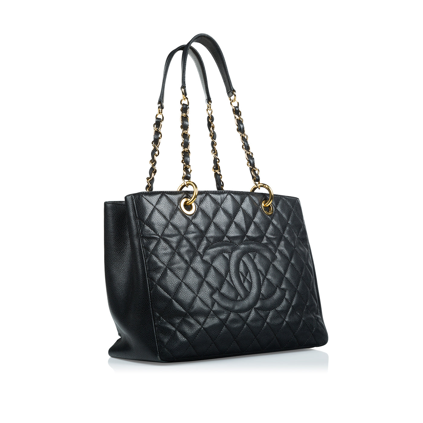 Chanel Shopping Tote Caviar Black Tote Bag Caviar