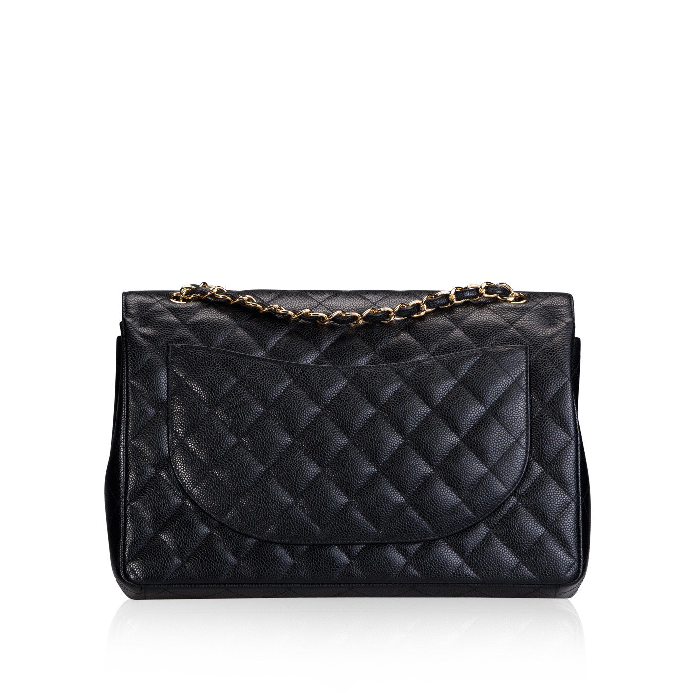 Chanel Classic Flap Caviar Black Shoulder Bag Style 135