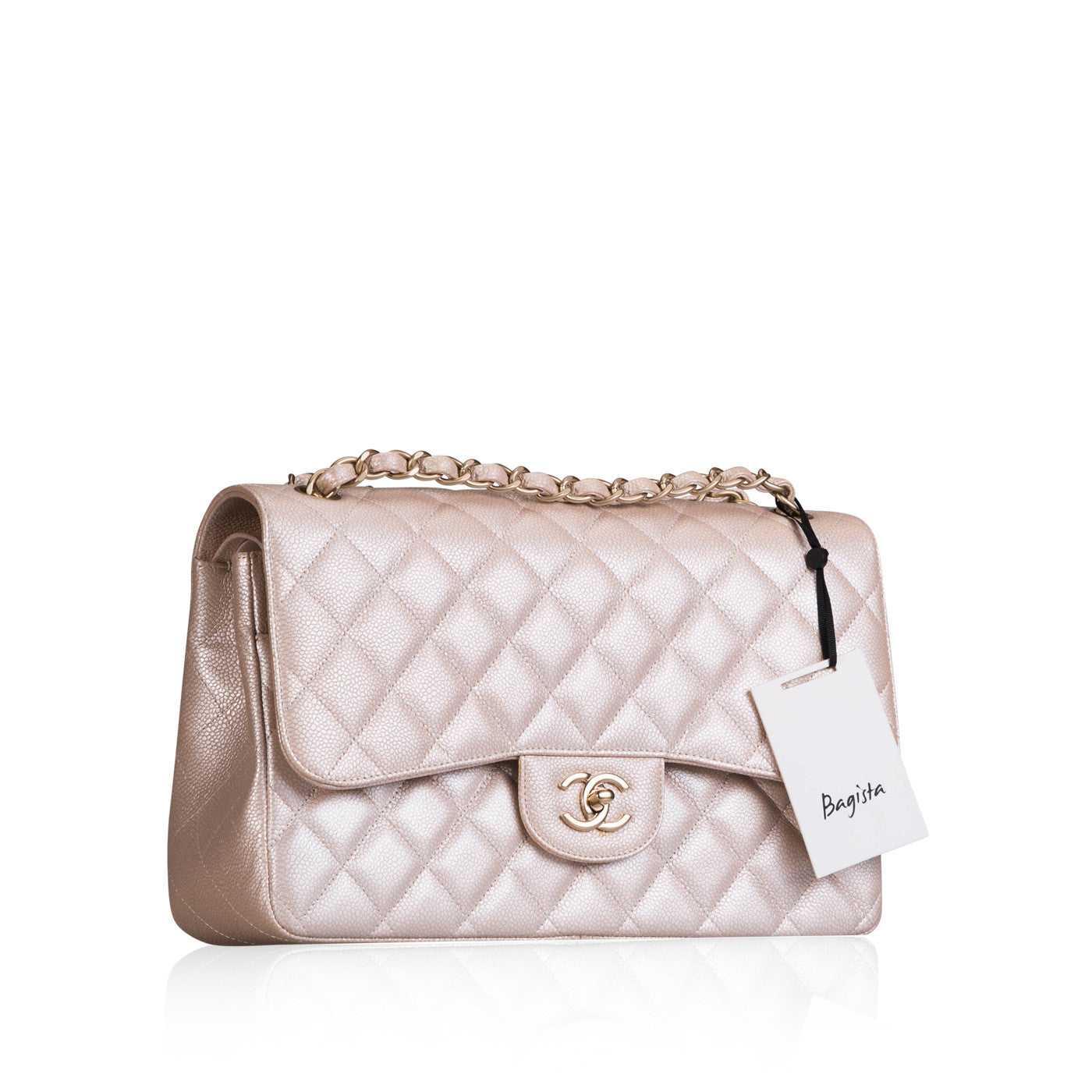 Chanel Classic Flap Caviar Gold Shoulder Bag Style 39