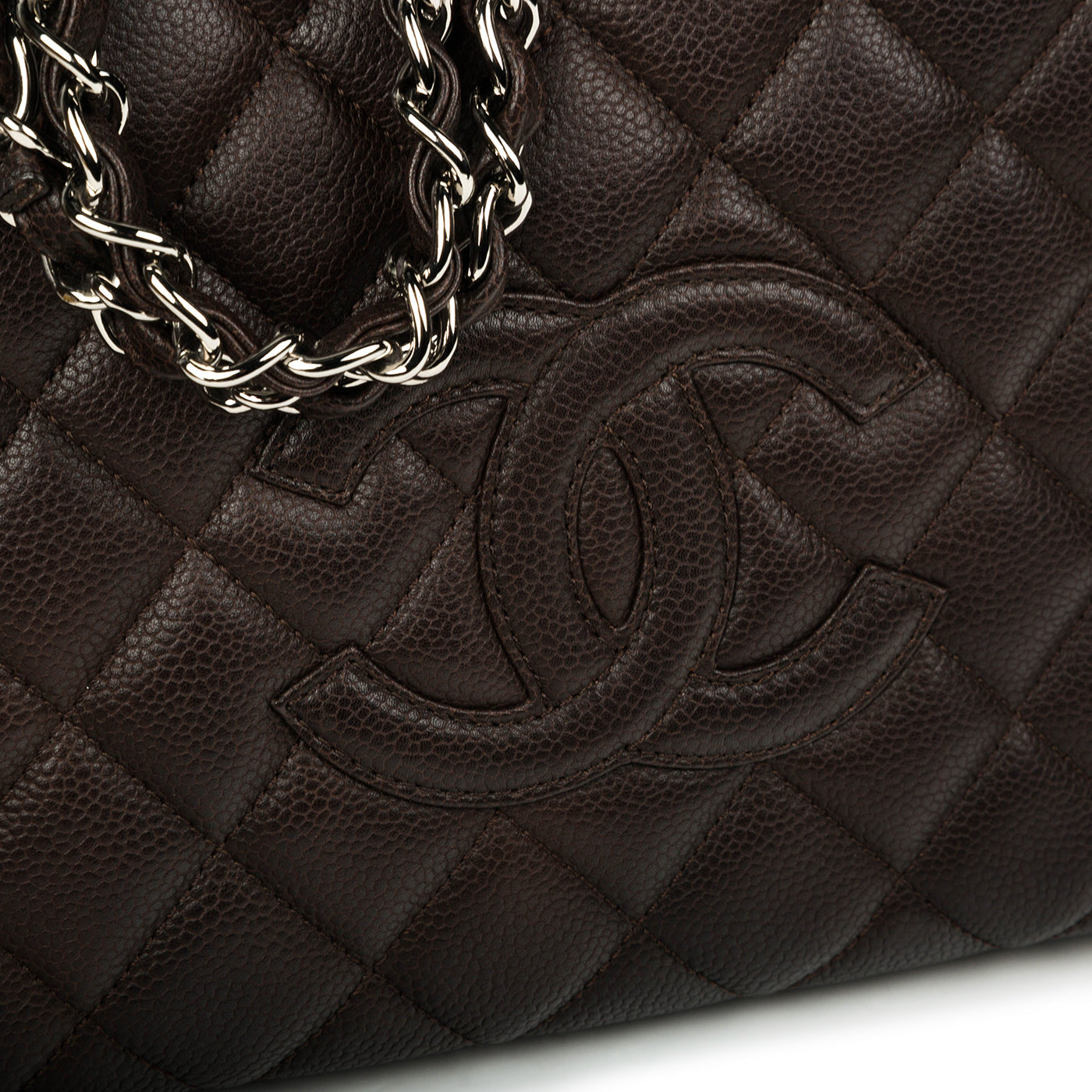 Chanel Timeless Caviar Brown Tote Bag Caviar