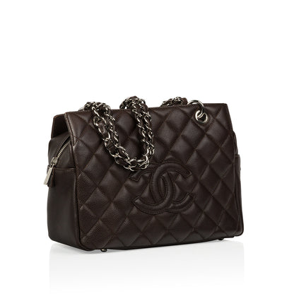 Chanel Timeless Caviar Brown Tote Bag Caviar