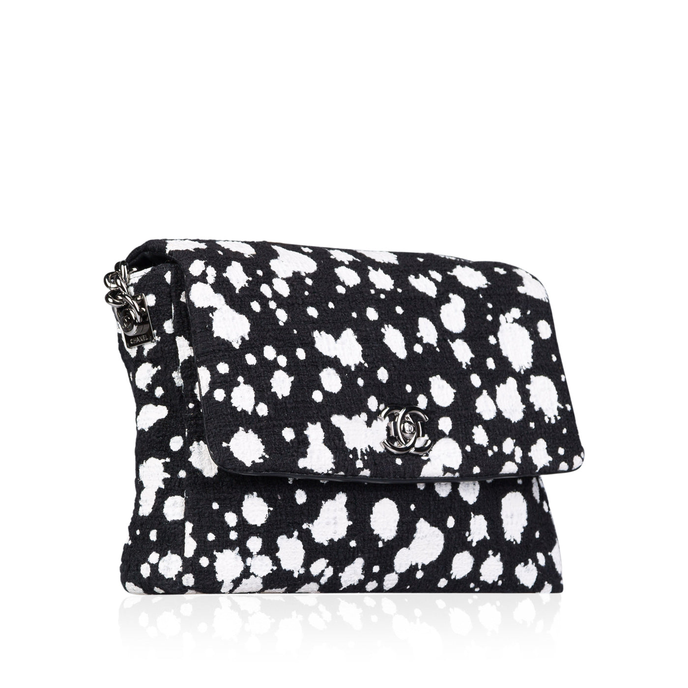 Chanel Boy Tweed Black Shoulder Bag