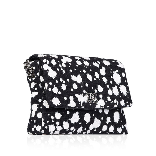 Chanel Boy Tweed Black Shoulder Bag