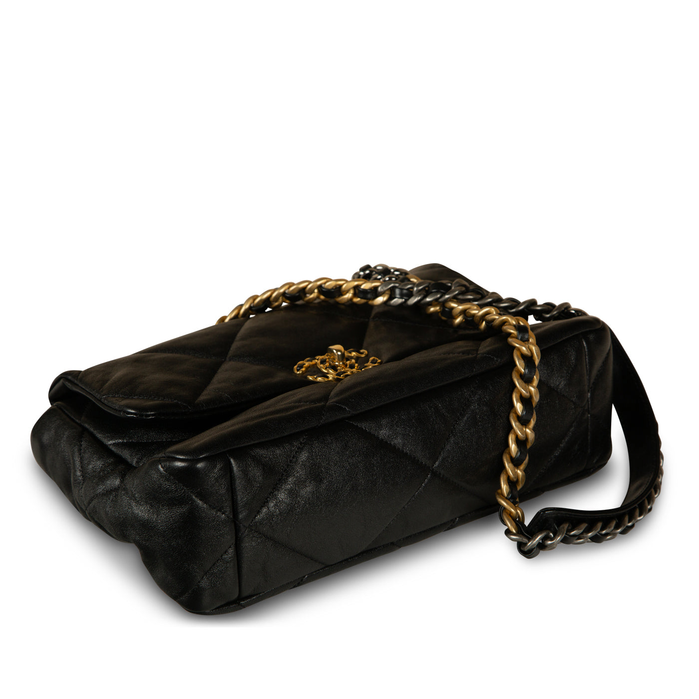 Chanel Chanel 19 Lambskin Black Shoulder Bag Style 23