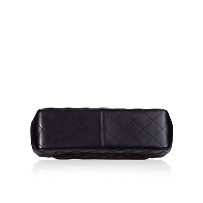 Chanel Classic Flap Lambskin Black Shoulder Bag Style 277