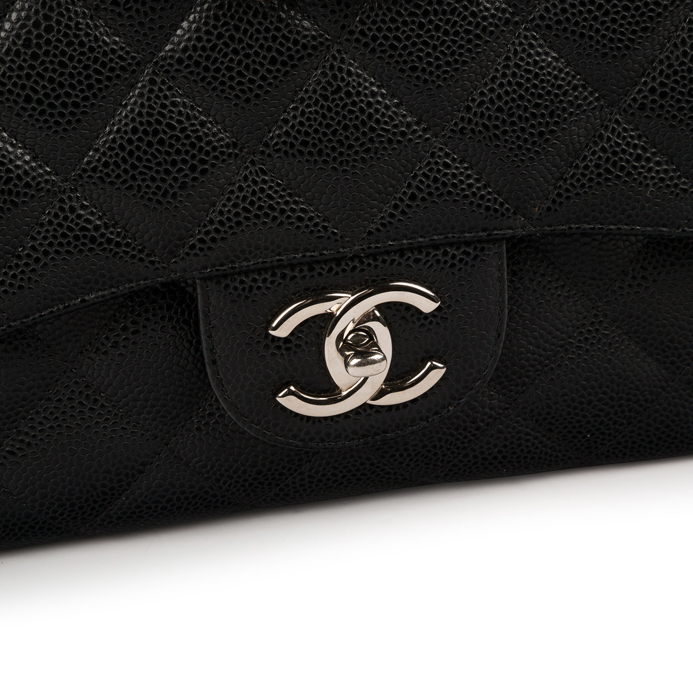 Chanel Classic Flap Caviar Black Shoulder Bag Style 127