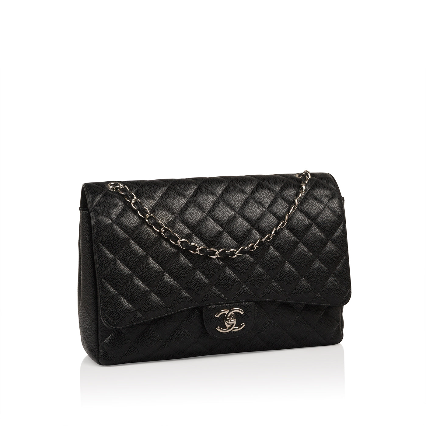 Chanel Classic Flap Caviar Black Shoulder Bag Style 127