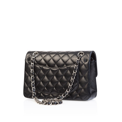 Chanel Classic Flap Lambskin Black Shoulder Bag Style 272