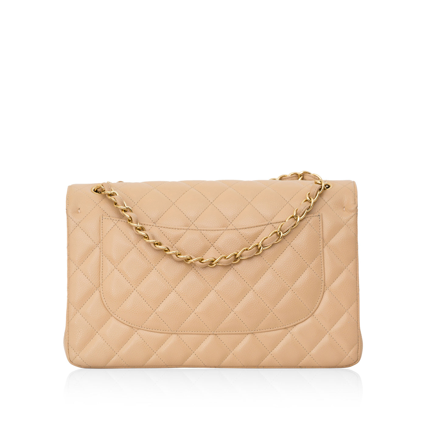 Chanel Classic Flap Lambskin Gold Shoulder Bag Style 102