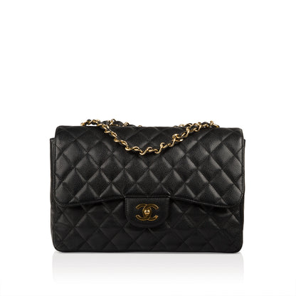 Chanel Classic Flap Caviar Black Shoulder Bag Style 65