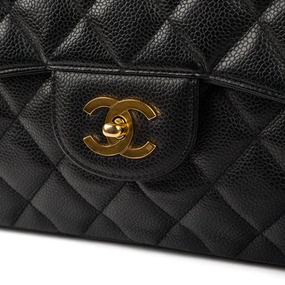 Chanel Classic Flap Caviar Black Shoulder Bag Style 65