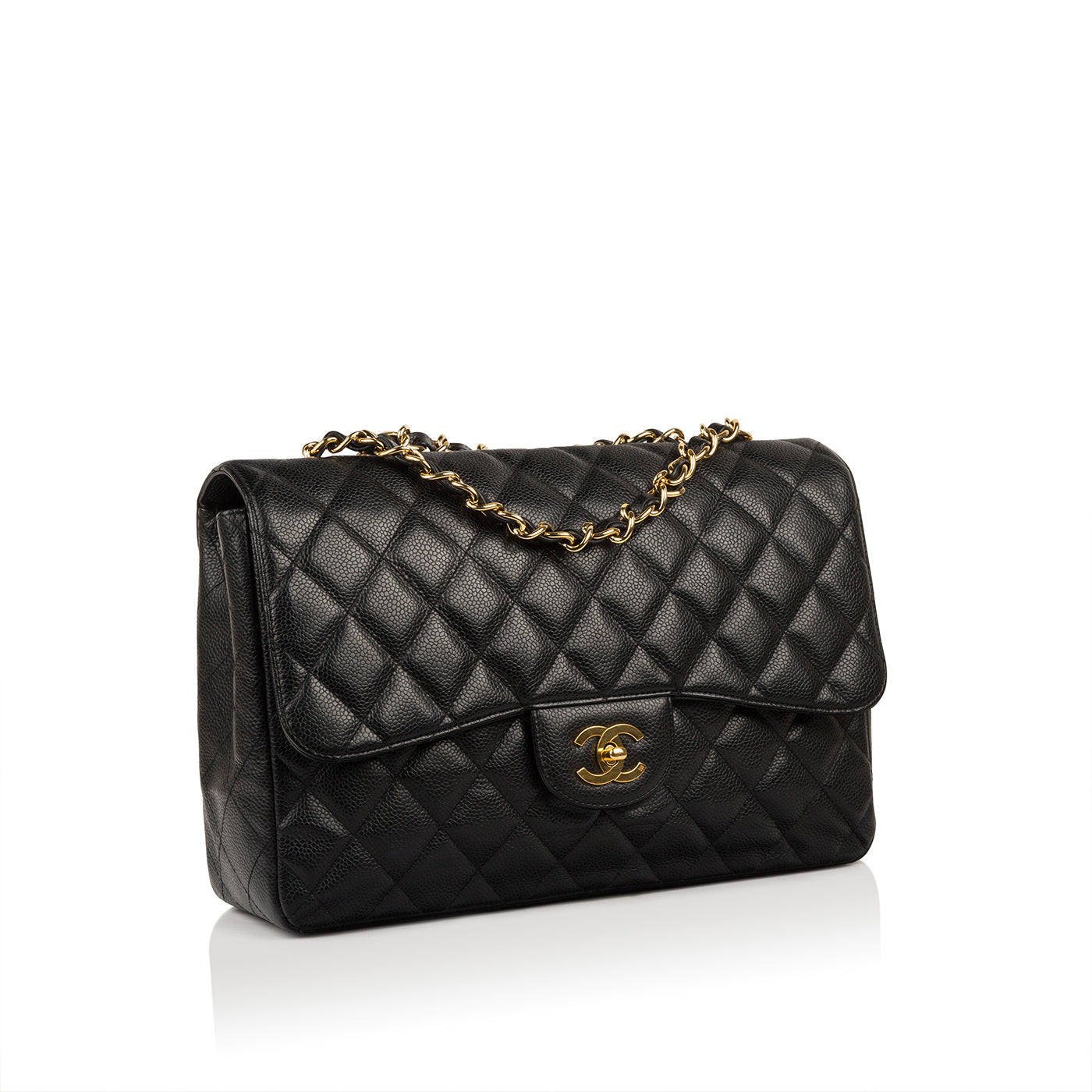 Chanel Classic Flap Caviar Black Shoulder Bag Style 65