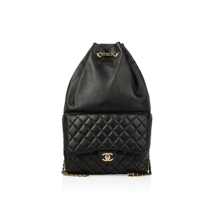 Chanel Timeless Lambskin Black Backpack Lambskin