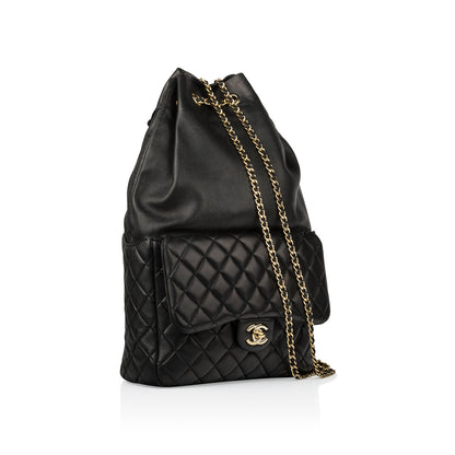 Chanel Timeless Lambskin Black Backpack Lambskin
