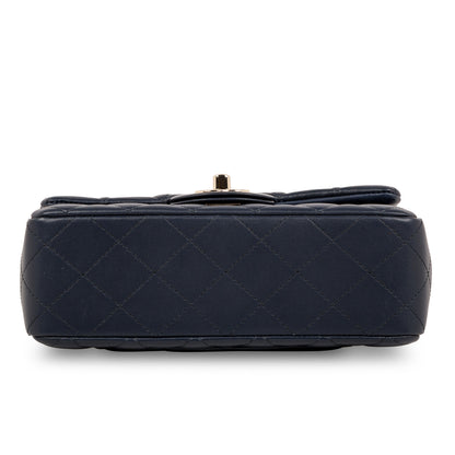 Chanel Classic Flap Lambskin Black Shoulder Bag Style 198